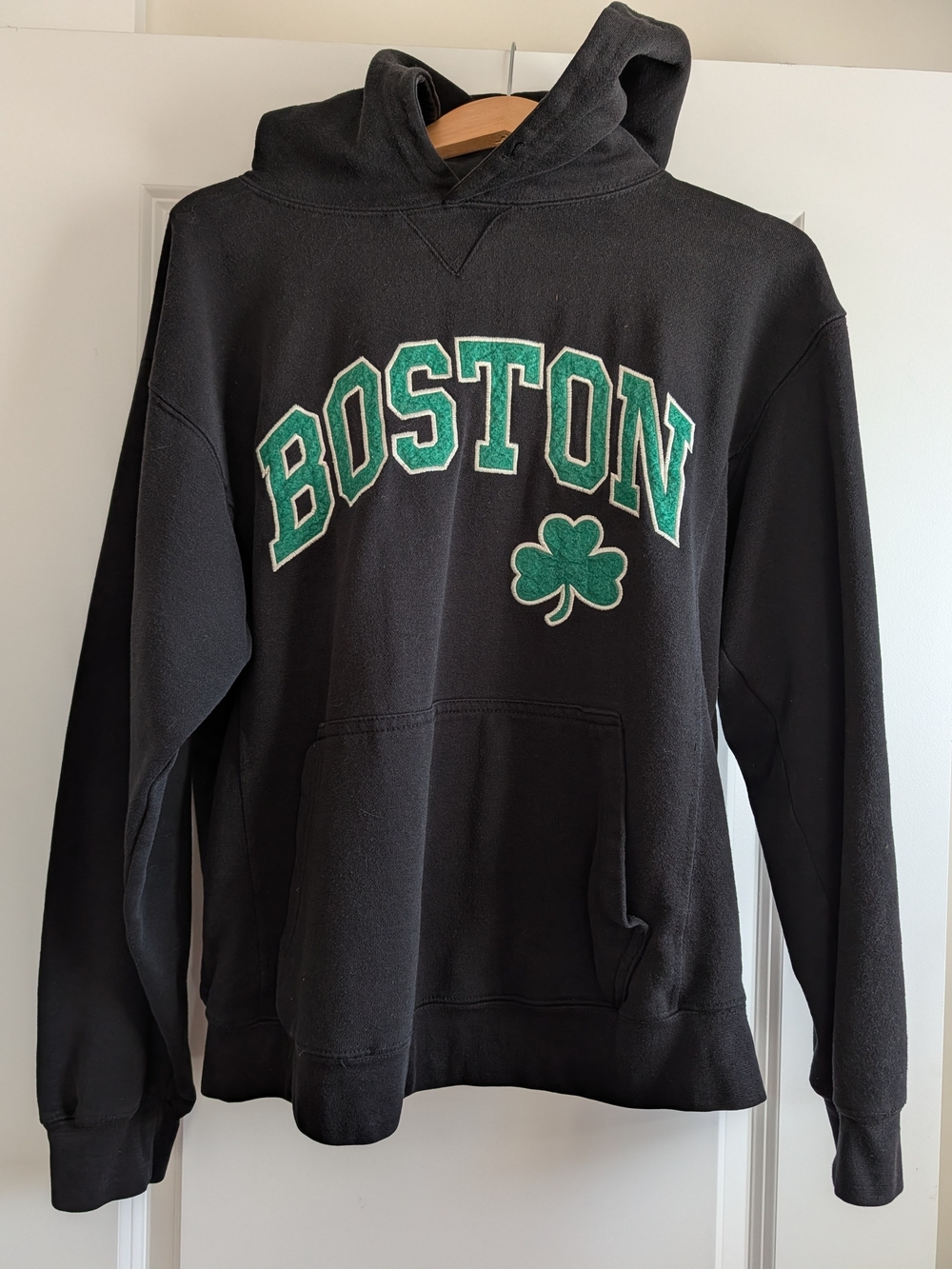 Boston Green Appliqué Hooded Sweatshirt - Men's